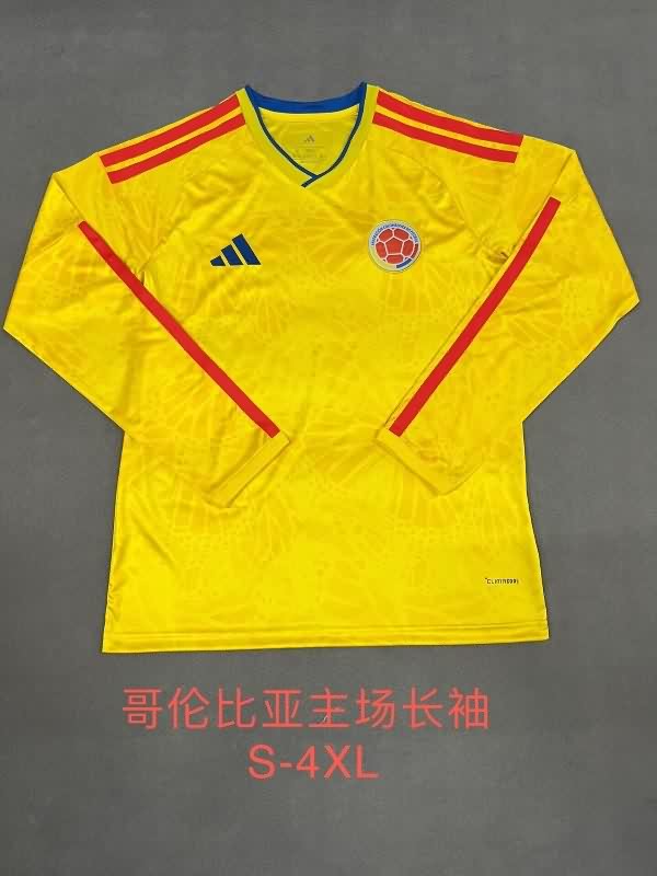 AAA Quality Columbia 2026 World Cup Home Long Sleeve Soccer Jersey
