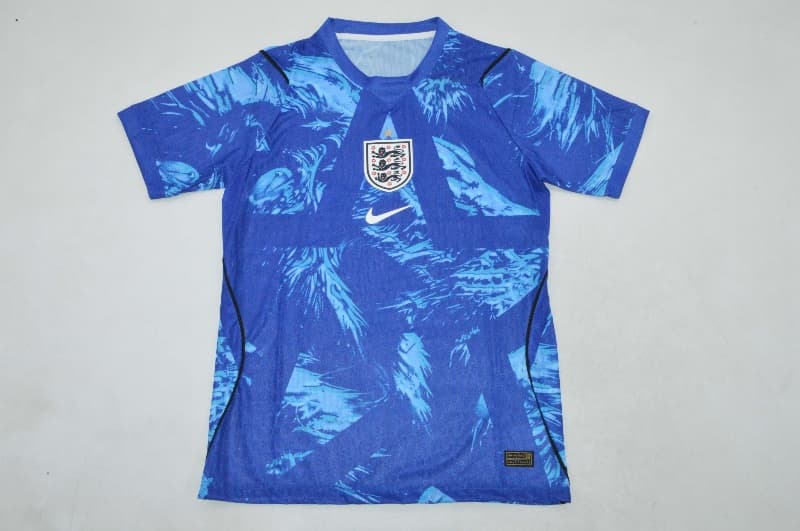 AAA Quality England 2026 Goalkeeper Blue Soccer Jersey (Player)