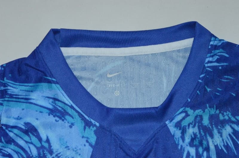 AAA Quality England 2026 Goalkeeper Blue Soccer Jersey (Player)