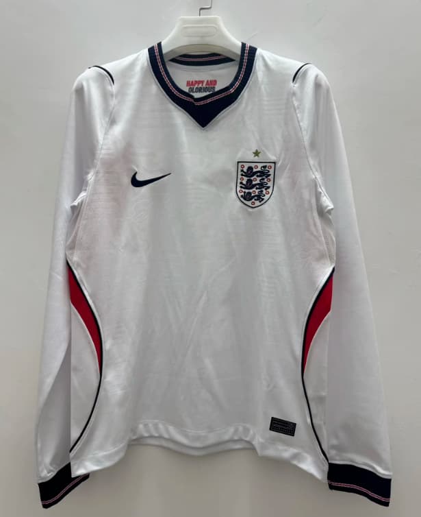 AAA Quality England 2626 Home Long Sleeve Soccer Jersey (Player)
