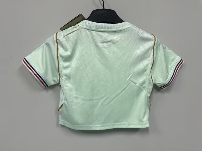 AAA Quality France 2026 World Cup Away Women Cropped Soccer Jersey