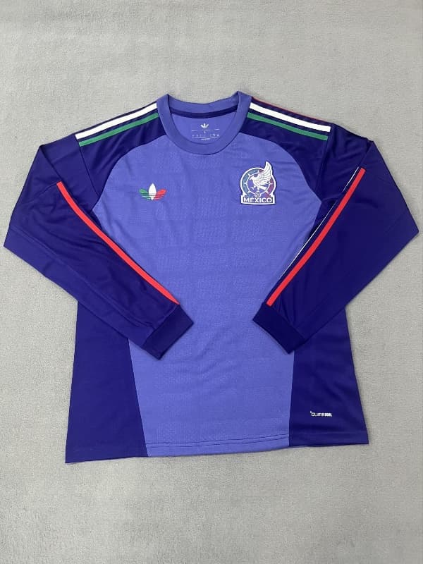 AAA Quality Mexico 2026 Goalkeeper Purple Long Sleeve Soccer Jersey AAA Quality Mexico 2026 Goalkeeper Purple Long Sleeve Soccer Jersey