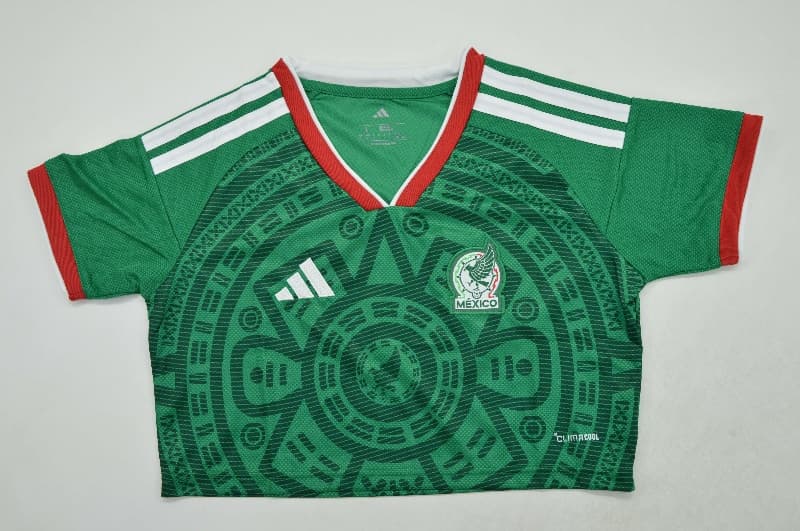 AAA Quality Mexico 2026 World Cup Home Women Cropped Soccer Jersey