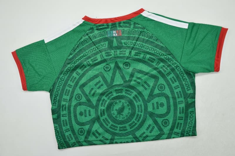 AAA Quality Mexico 2026 World Cup Home Women Cropped Soccer Jersey