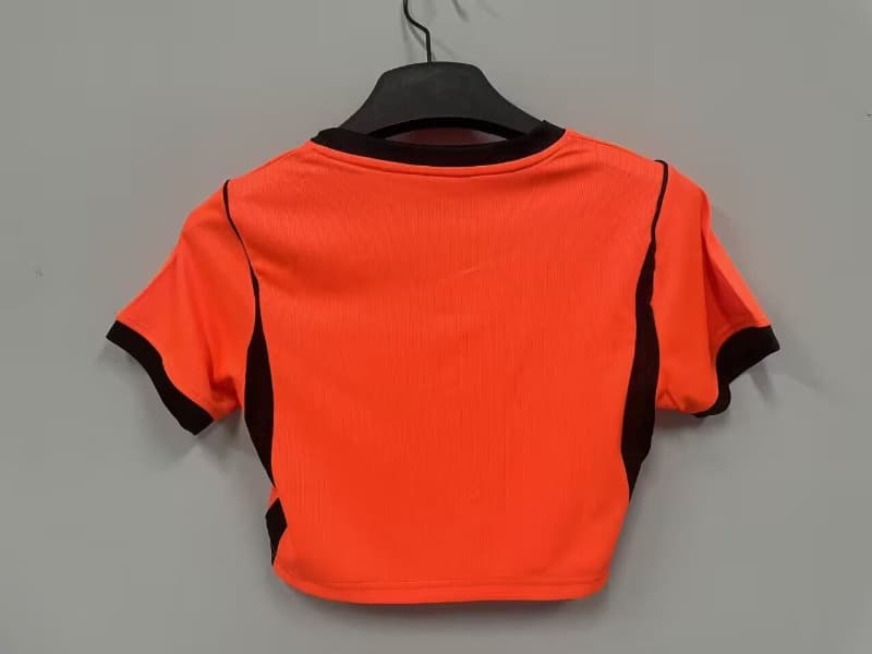 AAA Quality Netherlands 2026 Home Women Cropped Soccer Jersey