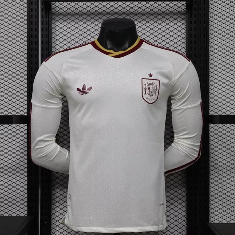 AAA Quality Spain 2026 World Cup Away Long Sleeve Soccer Jersey (Player)
