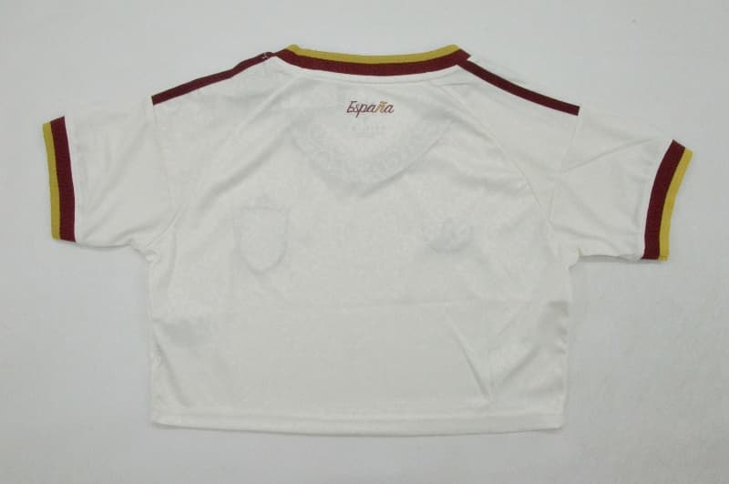 AAA Quality Spain 2026 World Cup Away Women Cropped Soccer Jersey