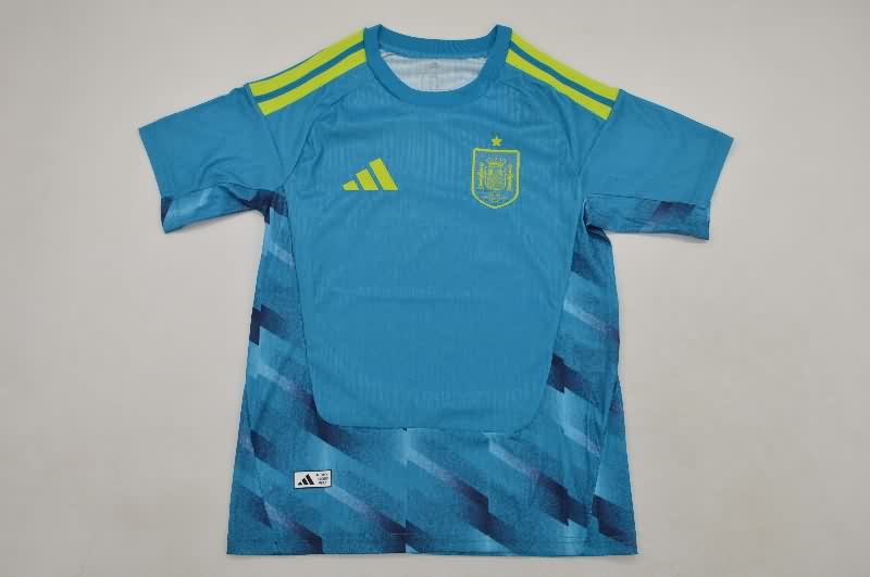 AAA Quality Spain 2026 World Cup Goalkeeper Blue Soccer Jersey (Player)