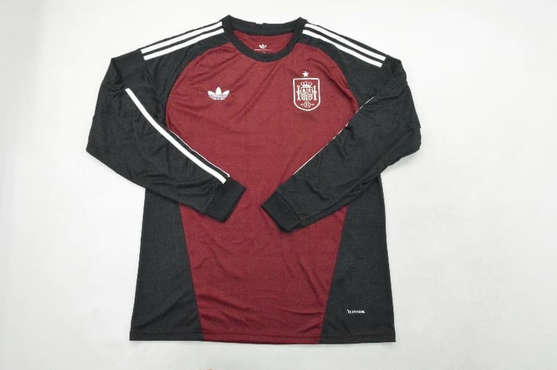 AAA Quality Spain 2026 World Cup Goalkeeper Red Long Sleeve Soccer Jersey AAA Quality Spain 2026 World Cup Goalkeeper Red Long Sleeve Soccer Jersey