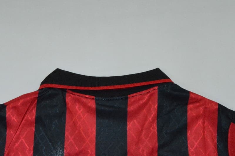 AC Milan Soccer Jersey Home Retro Replica 1995/96