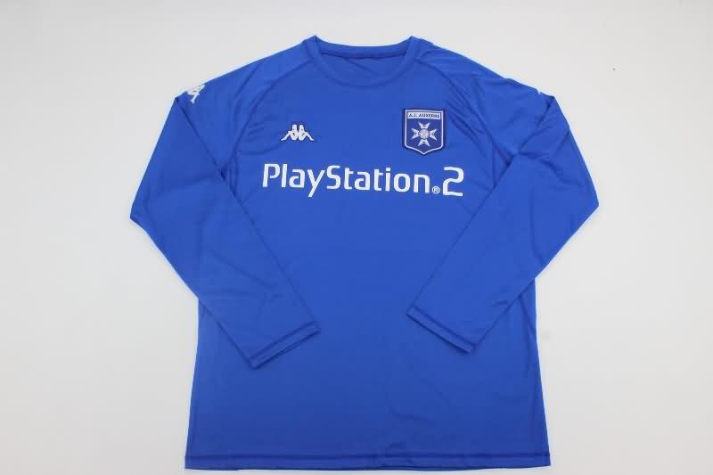 AJ Auxerre Soccer Jersey Away Long Sleeve Retro Replica 2003/04