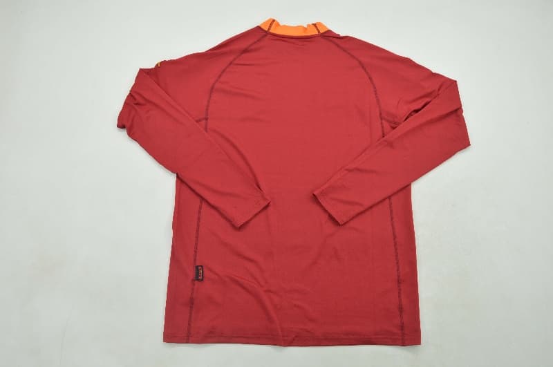 AAA Quality AS Roma 2000/01 Home Retro Long Sleeve Soccer Jersey