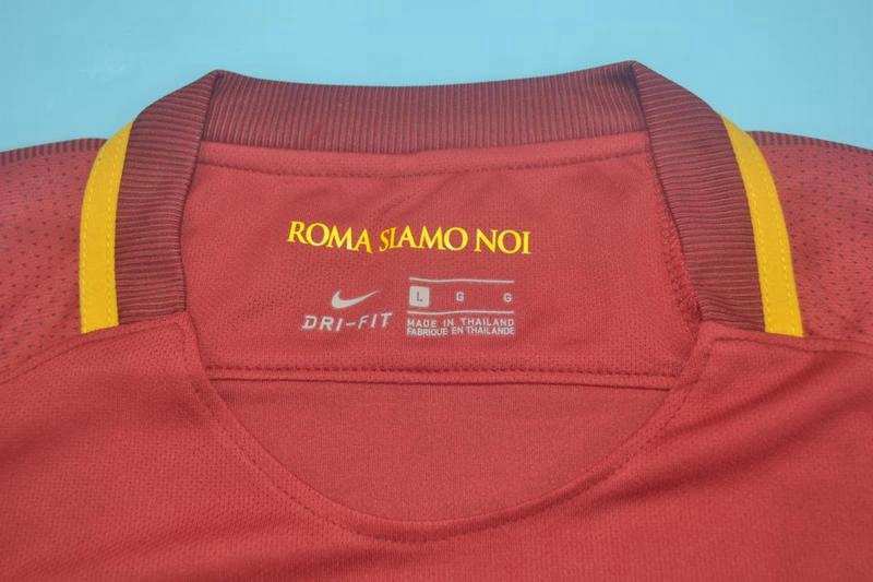 AS Roma Soccer Jersey Home Retro Replica 2017/18