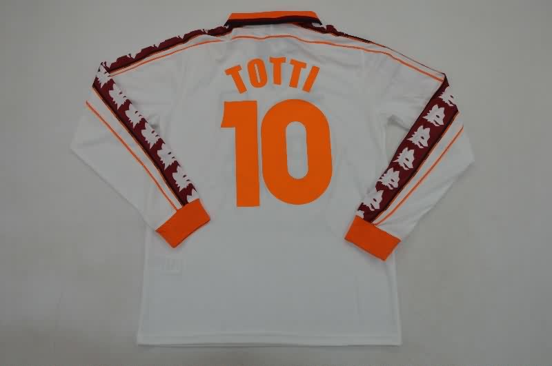 AAA Quality AS Roma 1998/99 Away Long Sleeve Retro Soccer Jersey