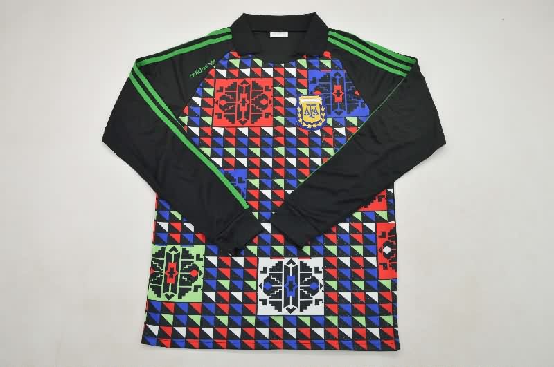 AAA Quality Argentina 1990 Goalkeeper Retro Long Sleeve Soccer Jersey