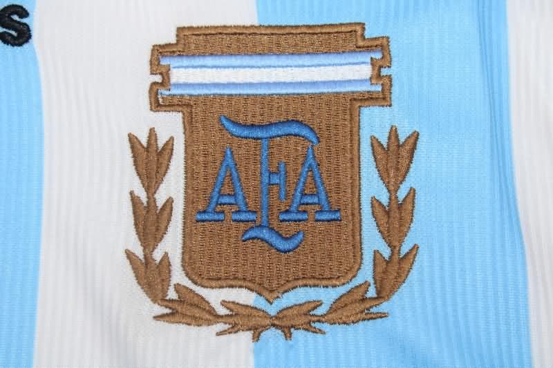 Argentina Soccer Jersey Home Long Sleeve Retro Replica 1998