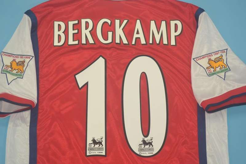 Arsenal Soccer Jersey Home Retro Replica 1998/99