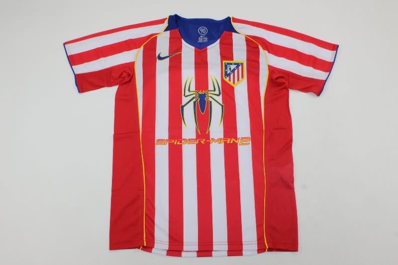 Atletico Madrid Soccer Jersey Home Retro Replica 2004/05