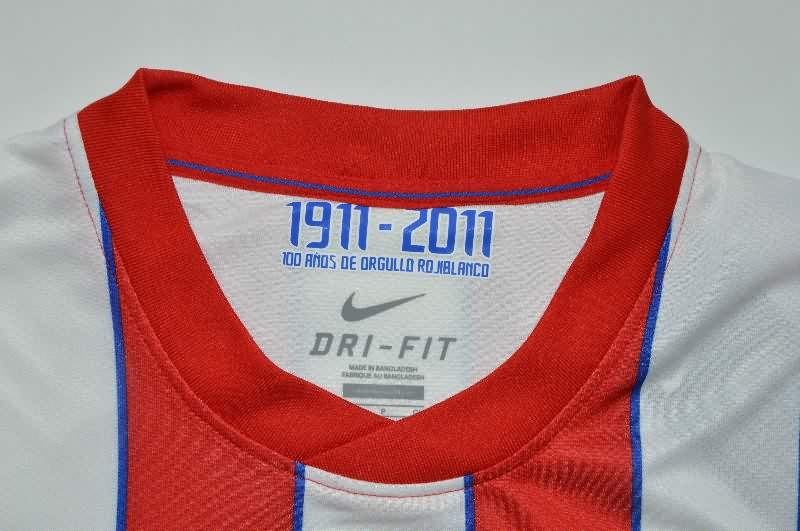 Atletico Madrid Soccer Jersey Home Retro Replica 2011/12