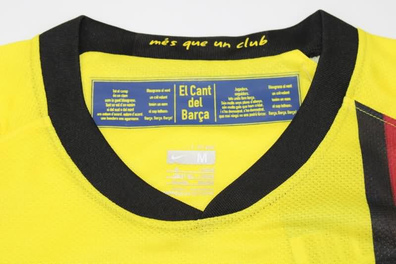 Barcelona Soccer Jersey Away Long Retro Replica 2008/09