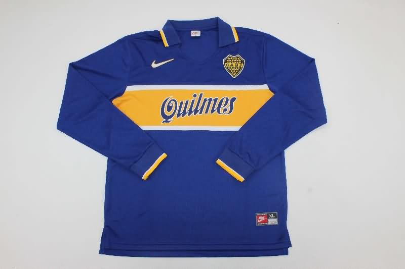 Boca Juniors Soccer Jersey Home Long Sleeve Retro Replica 1996/97