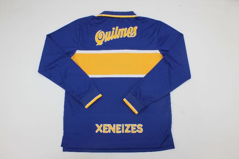 Boca Juniors Soccer Jersey Home Long Sleeve Retro Replica 1996/97