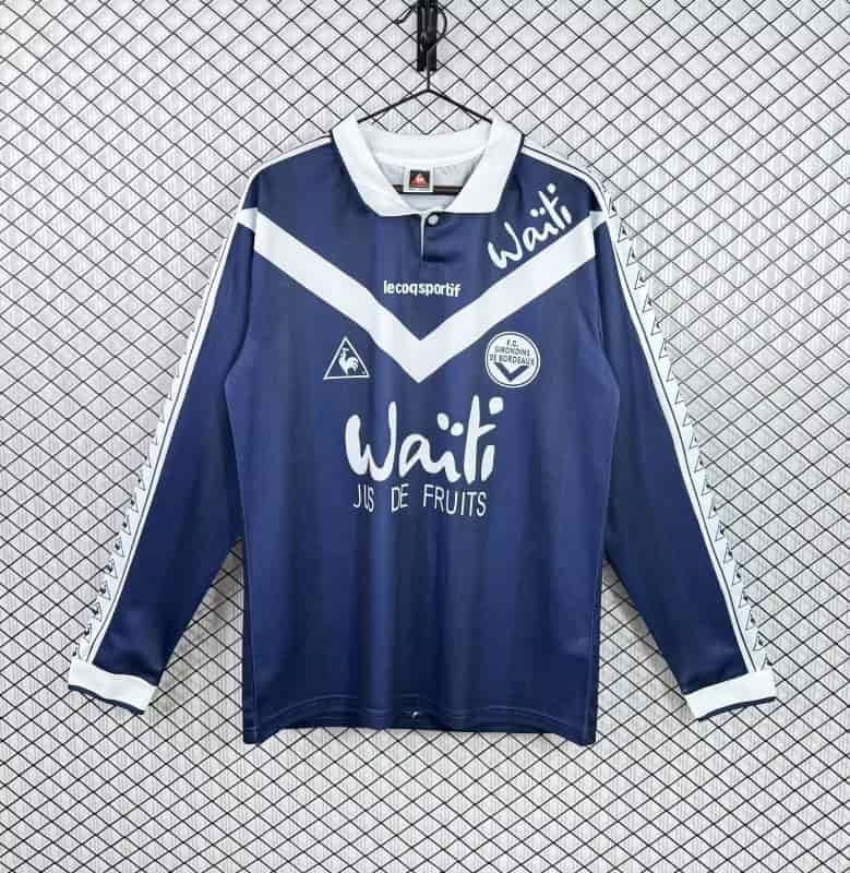 AAA Quality Bordeaux 1996/97 Home Retro Long Sleeve Soccer Jersey