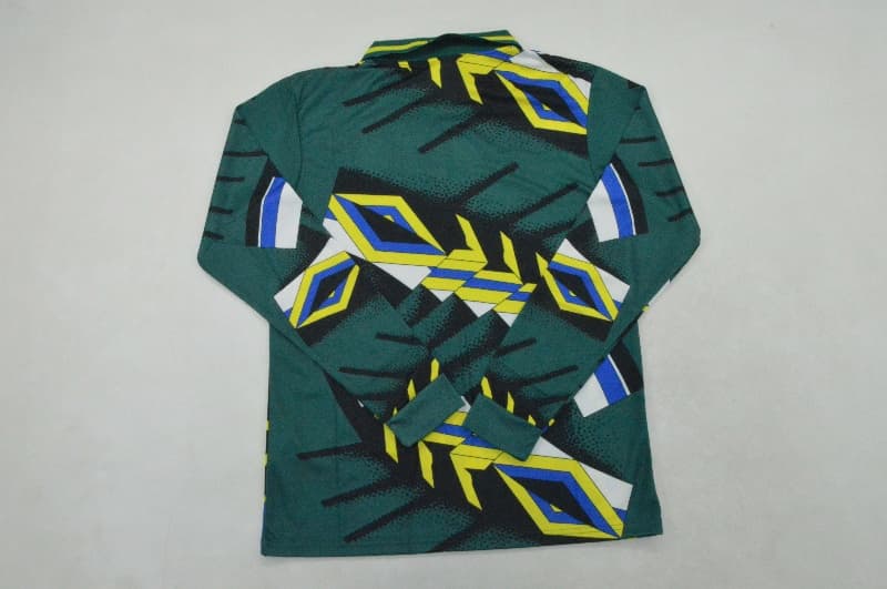 AAA Quality Brazil 1994 Goalkeeper Green Retro Long Soccer Jersey