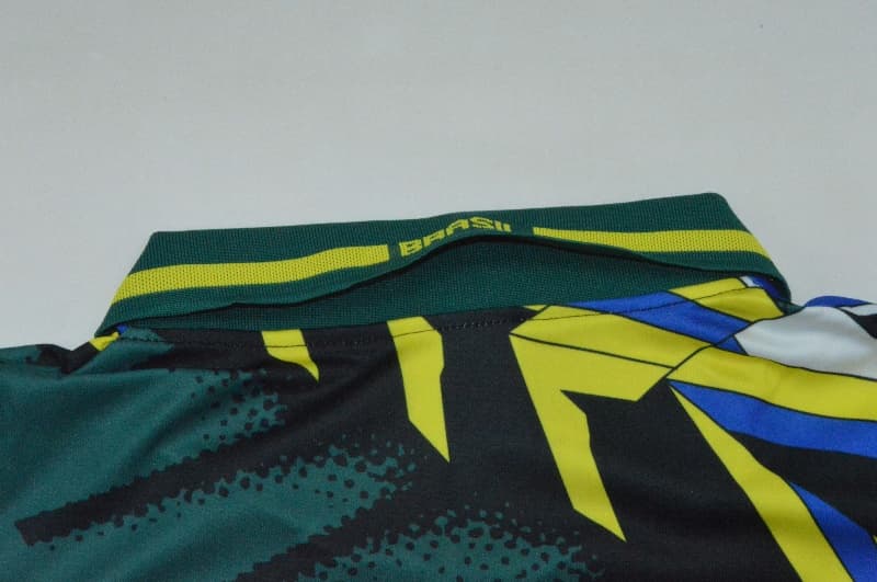 AAA Quality Brazil 1994 Goalkeeper Green Retro Long Soccer Jersey