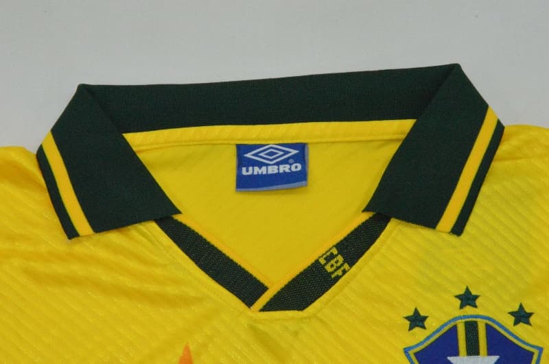 AAA Quality Brazil 1994 Home Retro Long Sleeve Soccer Jersey