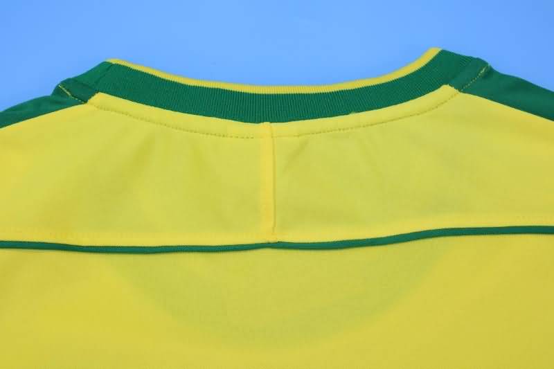 Brazil Soccer Jersey Home Long Slevee Retro Replica 1998