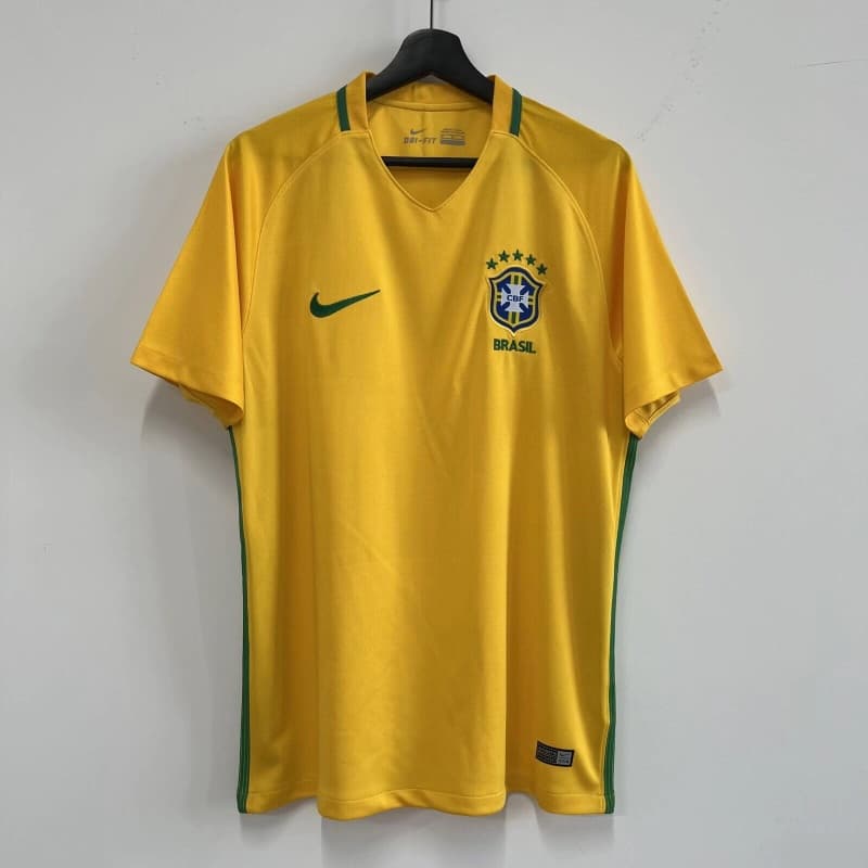AAA Quality Brazil 2016 Home Retro Soccer Jersey