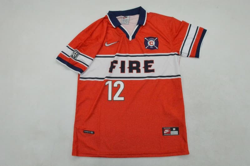 Chicago Fire Soccer Jersey Home Retro Replica 1998
