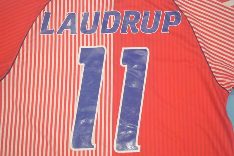 Denmark Soccer Jersey Home Retro Replica 1986