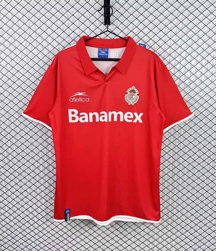 AAA Quality Deportivo Toluca 2003/04 Home Retro Soccer Jersey AAA Quality Deportivo Toluca 2003/04 Home Retro Soccer Jersey