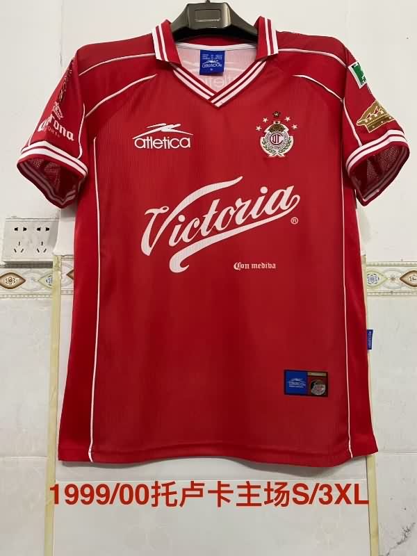 Deportivo Toluca Soccer Jersey Home Retro Replica 1999/00