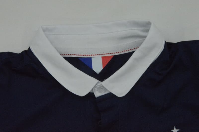 AAA Quality France 2014 Home Retro Long Sleeve Soccer Jersey
