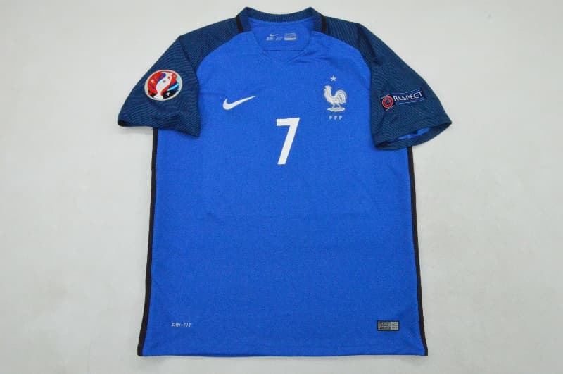 AAA Quality France 2016 Home Retro Soccer Jersey