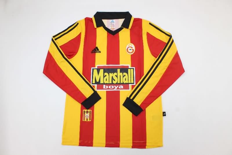 AAA Quality Galatasaray 1999/00 Home Long Sleeve Retro Soccer Jersey