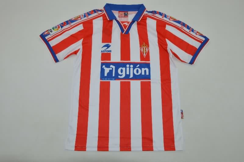 AAA Quality Gijon 1999/00 Home Retro Soccer Jersey