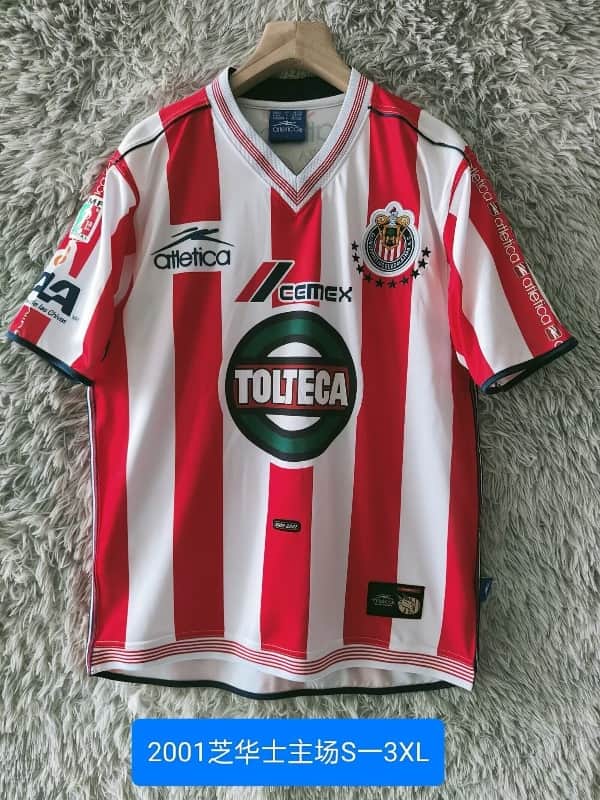 AAA Quality Guadalajara 2000/01 Home Retro Soccer Jersey