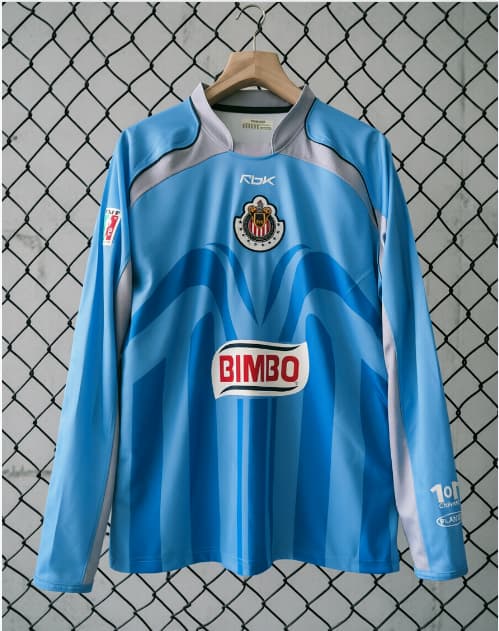 AAA Quality Guadalajara 2006/07 Goalkeeper Blue Long Sleeve Retro Soccer Jersey