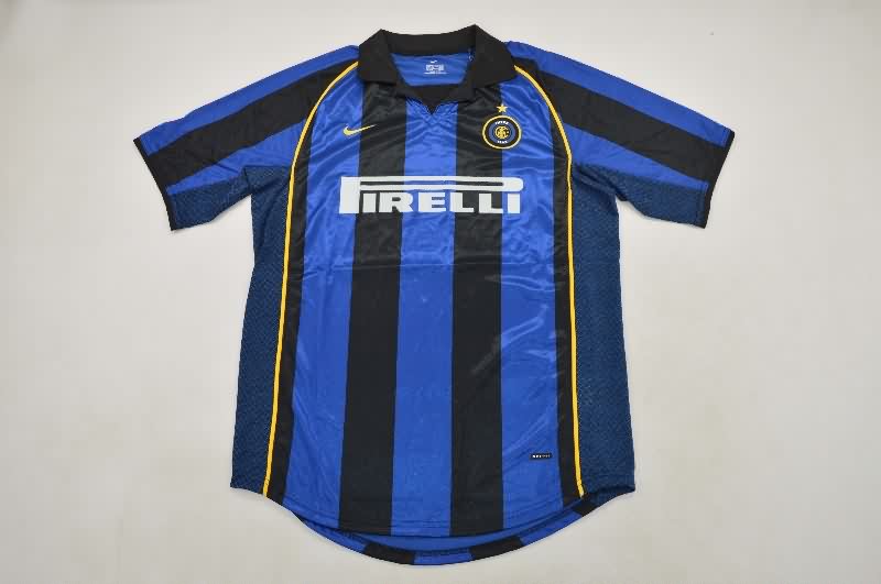 Inter Milan Soccer Jersey Home Retro Replica 2001/02