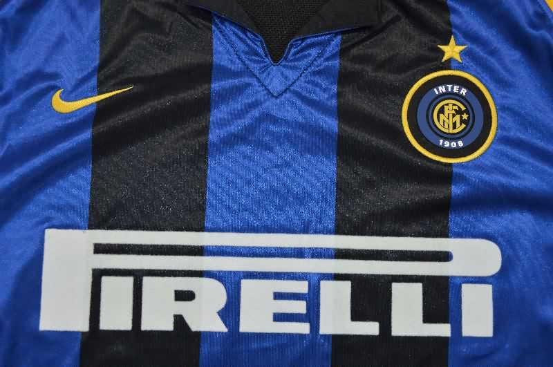 Inter Milan Soccer Jersey Home Retro Replica 2001/02