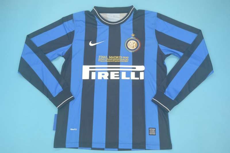 Inter Milan Soccer Jersey Home Long Retro Replica 2009/2010