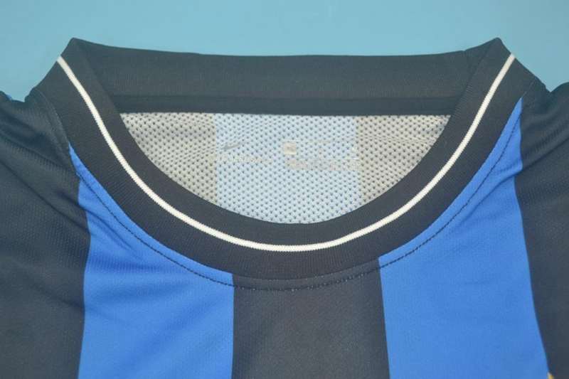 Inter Milan Soccer Jersey Home Long Retro Replica 2009/2010