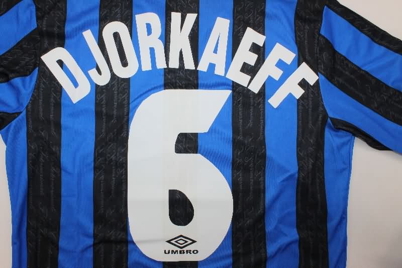 AAA Quality Inter Milan 1996/97 Home Long Sleeve Retro Soccer Jersey