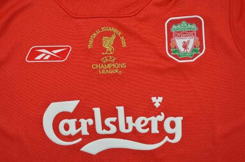 Liverpool Soccer Jersey Home Retro Replica 2004/05