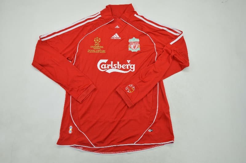 Liverpool Soccer Jersey Home Long Retro Replica 2006/08