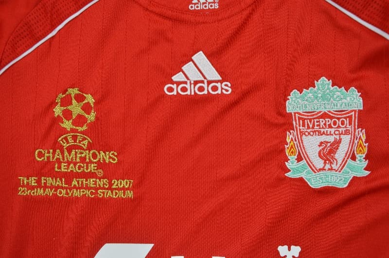 Liverpool Soccer Jersey Home Long Retro Replica 2006/08